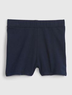 Made with 96% organically grown cotton.  Organic cotton is better for people and the environment because it's grown without the use of harmful synthetic pesticides and fertilizers.  Elasticized easy pull-on waist. Cycle Shorts, Blue Galaxy, Mini Short, Navy Blue Color, Pesticides, Mix N Match, Mix Match, Favorite Things List, Baby Toddler