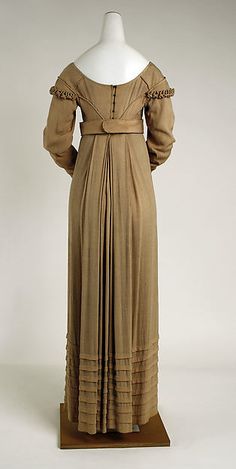 Dress (image 2) | American | 1810 | silk | Metropolitan Museum of Art | Accession Number: C.I.41.146.2a, b Victorian Fashion Dresses, Century Clothing