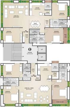 the floor plan for two story houses