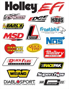 many different logos are shown in this image