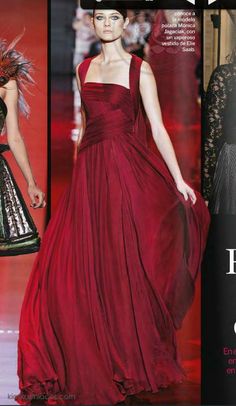 Elie Saab Red Dresses, Elie Saab, Halter Formal Dress, Fashion Ideas, Evening Gowns, Red Dress, Cool Style, Formal Dresses Long, Fashion Looks