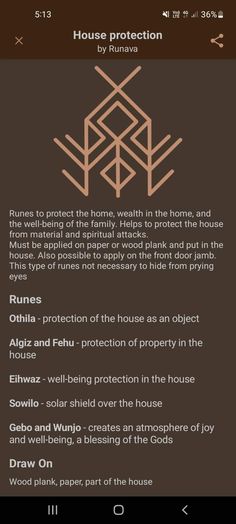 the house protection app on an iphone screen, with instructions for how to use it