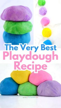 the very best playdough recipe for kids and toddlers is so easy to make