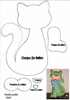 a paper cut out of a cat with the words copo 2x feliro