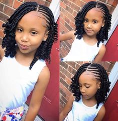 Braid Styles For Girls, Hairstyles Natural, Afrikaanse Mode, Natural Hairstyles For Kids, Girls Natural Hairstyles