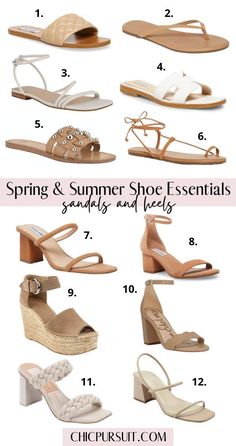 The best cute summer shoes for women and cute spring shoes for women right now! If you’re looking to add some new summer shoes sandals 2021, spring shoes for work, summer wedges, summer heels or more into your wardrobe, have a look at these. There's casual summer shoes 2021 trends, spring shoes 2021 trends, casual spring shoes, summer sandals flat, summer sandals wedge, summer sandals heels and spring shoes women. #summershoes #springshoes #summershoessandals #summersandals #summershoes2021 Shoes Design Ideas, Spring Summer Shoes, Summer Sandals Heels, Sandals 2022, Spring Shoes Women, Summer Shoes Sandals, Shoes 2021, Shoes 2022, Shopping Shoes