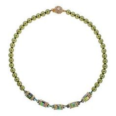 Add some sparkle to your big night out with this colorful handmade bracelet, made with Swarovski® crystals. 7.5" long Made with various Swarovski® crystal shapes Fancy box clasp with inlaid crystals Handmade in USA Olive Green Dress, Swarovski Crystal Necklace, Colored Highlights, Pearl Color