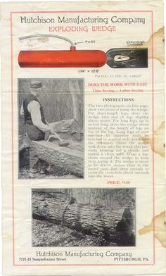 an advertisement for the hutcheson manufacturing company, including a fire extinguisher