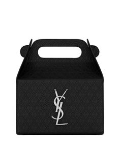 Saint Laurent Take-Away Box in Leather Ysl Takeaway Box Bag, Ysl Lunch Box Bag, Chanel Boxes Packaging, Future Wardrobe, Lunch Box Bag, Autumn 2024, Box Bag, Leather Handbags, Fashion Bags