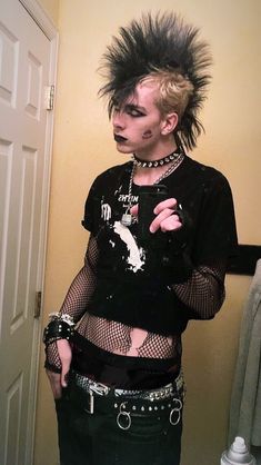 Goth subculture
Goth fashion
Male industrial goth aesthetic Deathrocker Fashion, Alternative Punk Fashion, 2000 Punk Fashion, Gothic Punk Outfits, Punk Male Outfits, Punk Oc Art, Punk Hair Styles, Punk Outfits Aesthetic, Punk Reference