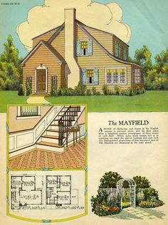 an old house is featured in this advertisement for the mayfield home, which was built in 1932