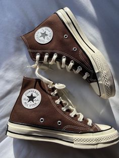 Cute Converse Shoes, Converse Aesthetic, Brown Converse, Cute Converse