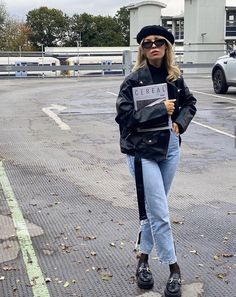 Georgina Lennon, Styling Pants, Fall Leather Jacket, Styling Jackets, Fall Leather, Loafers Outfit, Wardrobe Makeover, Daily Fashion Inspiration, Uni Outfits