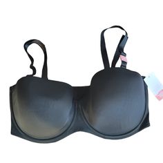 Nwt Cacique Black Lightly Lined Multiway Strapless Bra. Size 42g. Medium Coverage. Lightly Lined. Removable Adjustable Straps. Underwire. Hook & Eye Back Closure. 82% Nylon 18% Spandex. Hand Wash Cold Separately. Flaws: A Couple Fabric Snags On Outside Cups. Also A Small Pinhole From Where A Secondary Tag Was Located. Black Strapless Bra With Medium Bust Support, Solid Underwire Bra For Night Out, Black Padded Strapless Bra, Padded Black Bandeau Bra, Black Padded Bandeau Bra, Full Coverage Bra For Night Out, Black Strapless Padded Bra, Full Coverage Black Bra For Night Out, Black Full Coverage Bra For Night Out