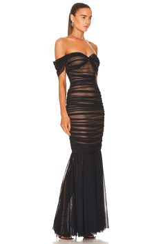 Beautiful Evening Strapless Maxi Dress Fishtail Gown, Sheer Skirt, Beautiful Evening, Strapless Maxi, Norma Kamali, Strapless Maxi Dress, Crop Top Blouse, Cutout Dress, Cami Dress