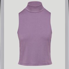 New Item In Color Violet Haze, Color Looks Like A Mix Of Website And Real Life Purple High Neck Sleeveless Top, Color Violet, Sleeveless Turtleneck, High Neck Sleeveless, Design Board, Turtle Neck Top, New Item, Nice Tops, Light Purple