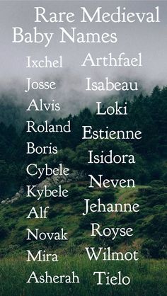 Medieval Names, Medieval Baby, Fantasy Names, Aesthetic Names, Pretty Names, Name Inspiration, Writing Characters, Writing Inspiration Prompts