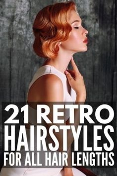 Throwback Thursday! 21 Retro Hairstyles for All Hair Lengths #haircut #haircolor #hair Hairstyle 1940, Retro Ponytail, Retro Hairstyle, Vintage Hairstyles Tutorial, Retro Glam, Glam Makeup Look, Pin Up Hair, Glam Hair, Retro Hairstyles