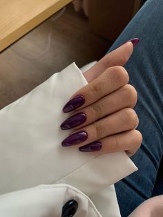 Plum Nails, Minimalist Nails, Funky Nails, Best Acrylic Nails