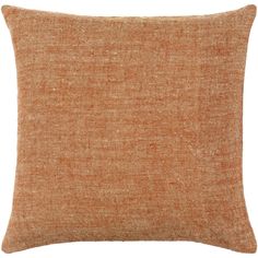 an orange pillow on a white background