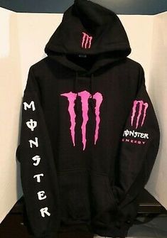 Clothing Tomboy, Monster Energy Clothing, Black Monster, Monster Energy Girls, Monster Hoodie, Monster Energy Drink, 밈 유머, Tomboy Style Outfits, Swaggy Outfits