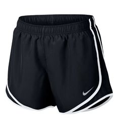 Nike Women's Dri-FIT Tempo Running Shorts black/White plus size 1X Measurements laying flat without stretching 3'' inseam Waist 18” Go for a run in the Nike Women's Tempo Dri-FIT Running Shorts. Crafted with polyester material, these shorts provide a comfortable feel, while the Dri-FIT technology wicks away sweat to keep you cool and dry. The elastic waistband and drawstring combo offers an adjustable fit, and the mesh side vents promote breathability. Features and Benefits Internal drop pocket Elastic waistband and drawstring combo offers an adjustable fit 100% polyester material provides comfort Dri-FIT technology wicks away sweat to keep you cool and dry Machine wash Mesh side vents promote breathability Relaxed fit Nike Shorts Women, Nike Tempo, Running Shorts Women, Nike Running Shorts, Running Fashion, Nike Fashion, Plus Size Shorts, Nike Running, Shorts Black