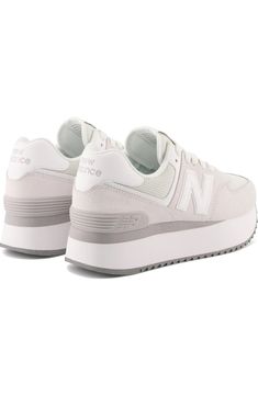 New Balance 574+ Platform Sneaker (Women) | Nordstrom New Balance Shoes Platform, New Balance Platform, New Balance 574 Platform, New Balances, Shoes For School, New Balance Outfit, Preppy Shoes, New Balance 574, Platform Sneaker