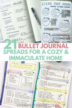 Best BULLET JOURNAL HOME IDEAS. Bullet journal flylady and konmari decluttering inspired cleaning schedules and home organization pages. House maintenance projects, improvements, and renovation drawing example pages. Fun housework chore tracker spread. Rental and home ownership layouts for house hunting, savings goals for buying, and overall management. Perfect to add to your planner #bujolove #bujoinspiration #bujocommunity #bujojunkies #bulletjournalcollection #bujoing #bulletjournallove Bullet Journal Cleaning Schedule, Chore Tracker, Ideas Bullet Journal, Renovation Planner, Zone Cleaning, Cleaning Schedules, Journal Tips, House Maintenance, Planner Cleaning