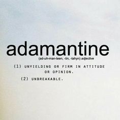 there is an advertisement for a film called adamantine