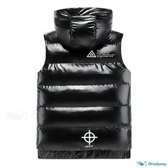 OrcaJump - Autumn Casual Vest Suit with Sleeveless Jacket Sleeveless Outdoor Winter Outerwear, Black Windproof Sleeveless Vest, Black Sleeveless Windproof Vest, Black Windproof Vest For Outdoor Activities, Functional Winter Vest Outerwear, Fitted Winter Vest For Outdoor Activities, Black Sleeveless Outerwear For Outdoor Activities, Fitted Vest Outerwear For Functional Style, Spring Outdoor Puffer Vest