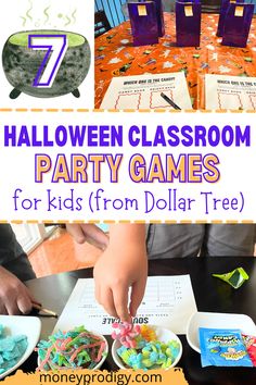 halloween classroom party games for kids from dollar tree and other fun activities to play with