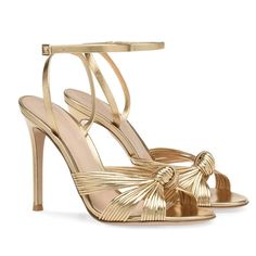 Gold Color Stiletto Heel Sandals Sunday Kalogeras, Shifting Script, Gold Ankle Strap Heels, Gold Stilettos, Png Elements, Womens Sandals Summer, Bow Sandals, Stiletto Sandals, Fashion High Heels