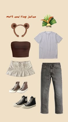 an image of clothing and accessories that include shoes, t - shirt, headband