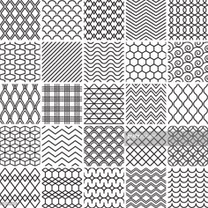 black and white abstract geometric designs