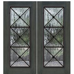 80 Tall Full Lite Republic Design Fiberglass Double Entry Door Fiberglass Double Entry Doors, Double Entry Door, Farmhouse Craftsman, Door Skin, Garden Farmhouse, Entrance Ideas, Double Entry, Double Entry Doors, Log House