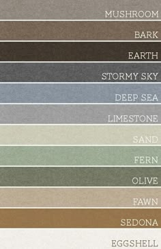 the colors of earth are shown in this color chart, which shows different shades of earth