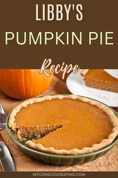 Perfectly spiced pumpkin pie Amish Pumpkin Pie Recipe, Libby's Pumpkin Pie, Easy Pumpkin Pie Recipe, Libbys Pumpkin Pie, Pie Spice Recipe, Pumpkin Pie Mix