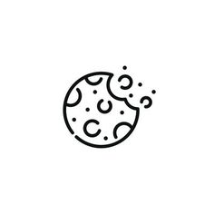 a black and white line drawing of the moon