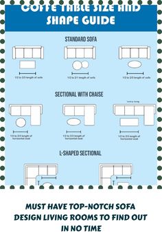 an info sheet describing the different types of sofas and loveseat seats that are available