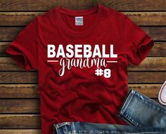 Baseball Grandma, V Neck Shirts, Grandma Shirt, Personalized Grandma, Grandma Shirts, Baseball Games, Sports Mom