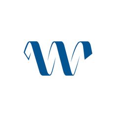 the w logo is shown in blue and white