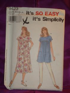 an old sewing pattern for a women's dress