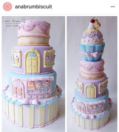 there is a cake made to look like a castle