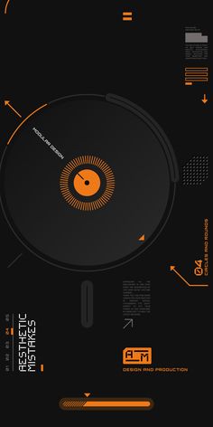 a black and orange poster with some type of information on it's back side