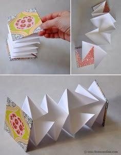 an origami box is open to show how it looks like inside the box