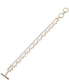 From Borrowed & Blue by Southern Living&#x2C; this bracelet features:Line braceletGold-plated hardwareBar & double toggle closureApprox. 7.25" length Imported. Rhinestone Chain, Girly Accessories, Southern Living, Southern Style, Dillard's, Accessories Jewelry, The Borrowers, Vines, Jewelry Box