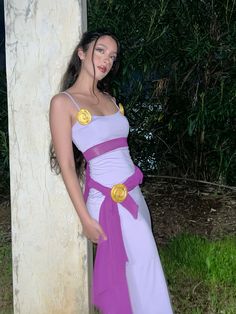 Meg costume halloween🏺🏛️ Martha May Costume Diy, Meg Cosplay Hercules, Meg Hurceles Costume, Megan Hercules Costume, Meg Halloween Costume Hercules, Megara Costume Diy, Megara Costume Halloween, Hurceles And Meg Costume, Megara And Hercules Costumes