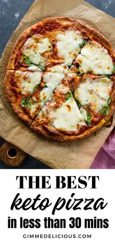 the best keto pizza in less than 30 mins