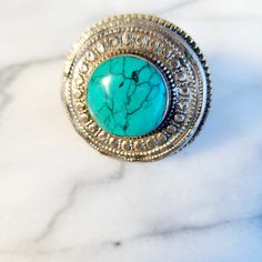 turquoise rings,boho big ring,women's Kuchi ring,Afghan jewelry,gift for her,statement ring,turquoise jewelry,bold unique ring,size 6 ring  Size:7-8US Handcrafted turquoise kuchi ring. These beautiful rings are inspired by tribal kuchi jewellery and looks amazing. Turquoise Statement Ring, Kuchi Jewelry, Rings Boho, Big Ring, Afghan Jewelry, Ring Turquoise, Big Rings, Turquoise Rings, Ring Boho