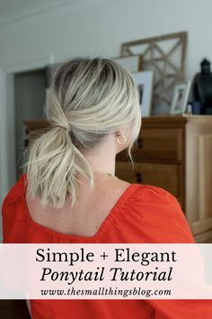 Simple Updo Ponytail, Updo For Thick Short Hair, Easy Medium Length Hair Updos, Medium Length Hairstyles Ponytail, Super Simple Updos For Medium Hair, Thick Hair Updo Easy Simple, Wedding Guest Ponytail Hairstyles Short Hair, Casual Updo Short Hair